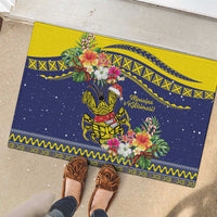 Monuina e Kilisimasi Niue Christmas Rubber Doormat Niuean Tribal Pattern LT9 - Polynesian Pride