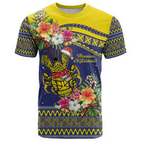 Monuina e Kilisimasi Niue Christmas T Shirt Niuean Tribal Pattern LT9 Gold - Polynesian Pride