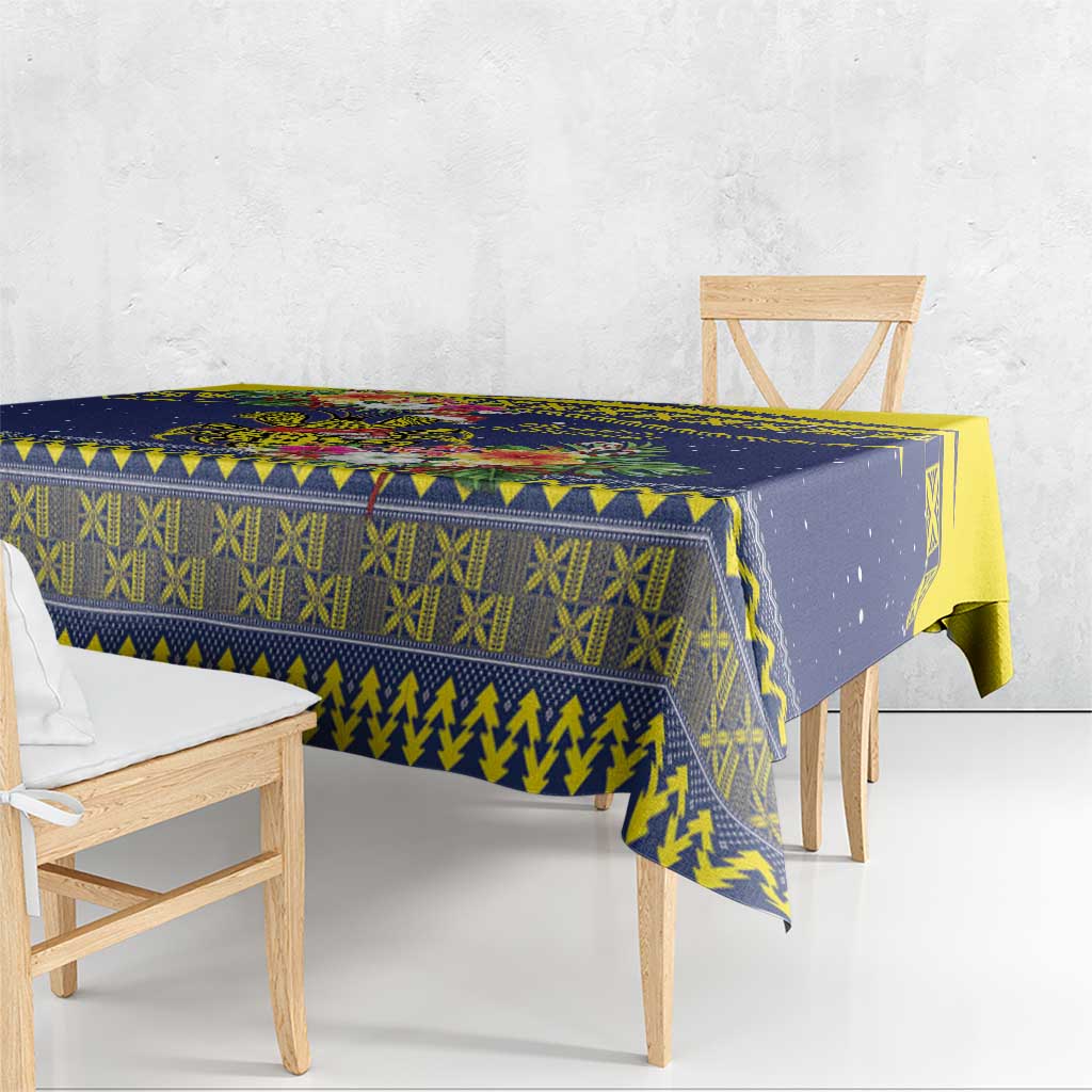 Monuina e Kilisimasi Niue Christmas Tablecloth Niuean Tribal Pattern LT9 - Polynesian Pride