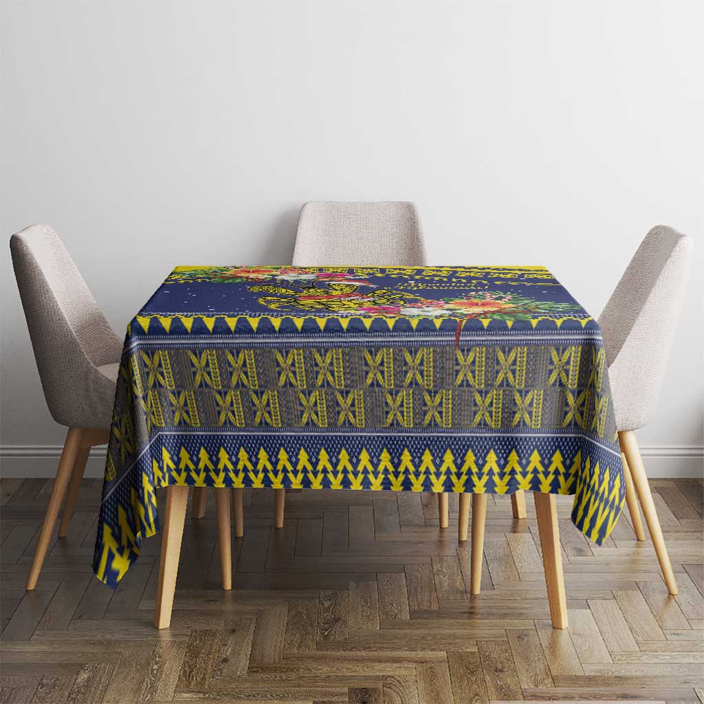Monuina e Kilisimasi Niue Christmas Tablecloth Niuean Tribal Pattern LT9 - Polynesian Pride