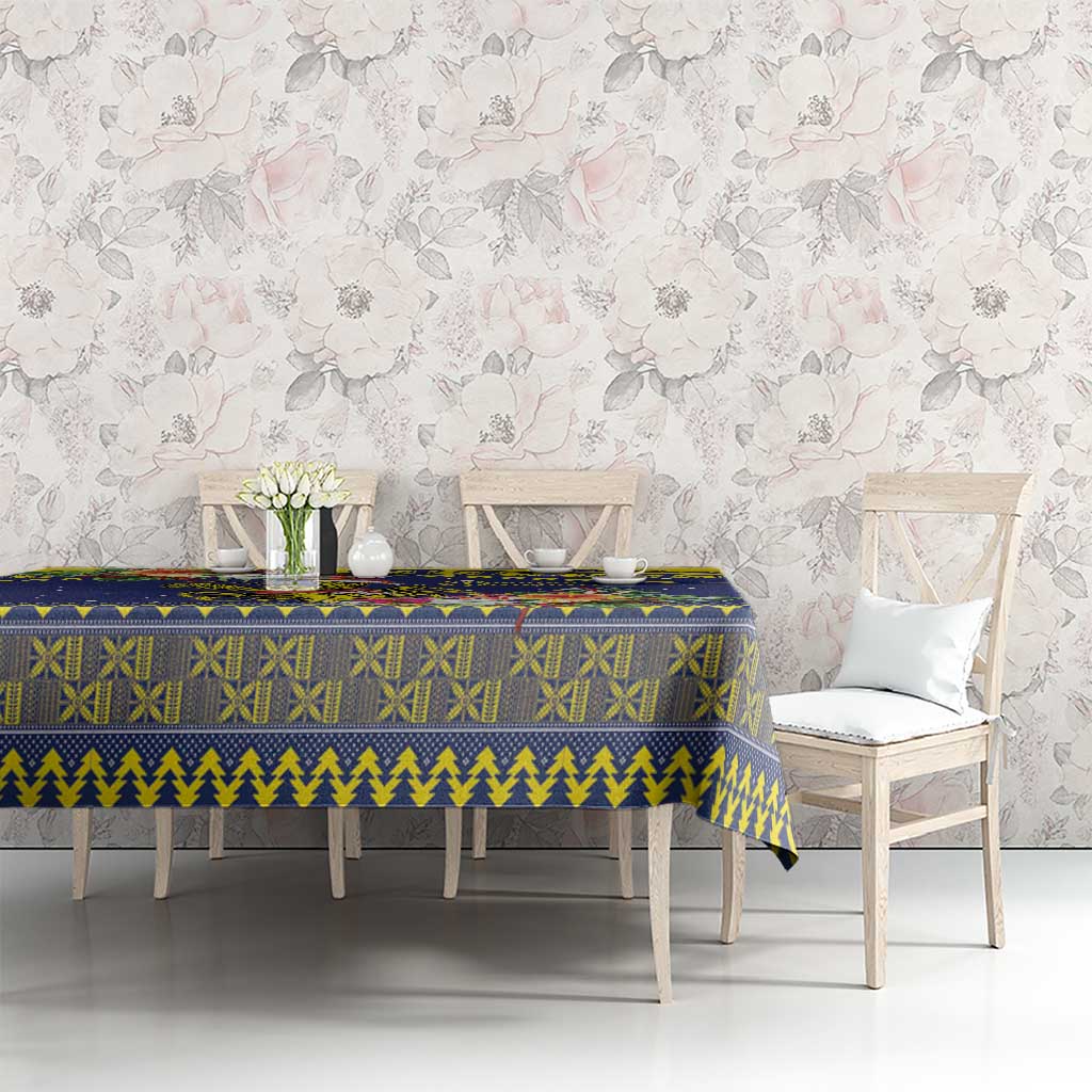 Monuina e Kilisimasi Niue Christmas Tablecloth Niuean Tribal Pattern LT9 - Polynesian Pride