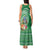 Norfolk Island Pine Tree Christmas Tank Maxi Dress Coat of Arm and Polynesian Pattern