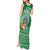 Norfolk Island Pine Tree Christmas Tank Maxi Dress Coat of Arm and Polynesian Pattern