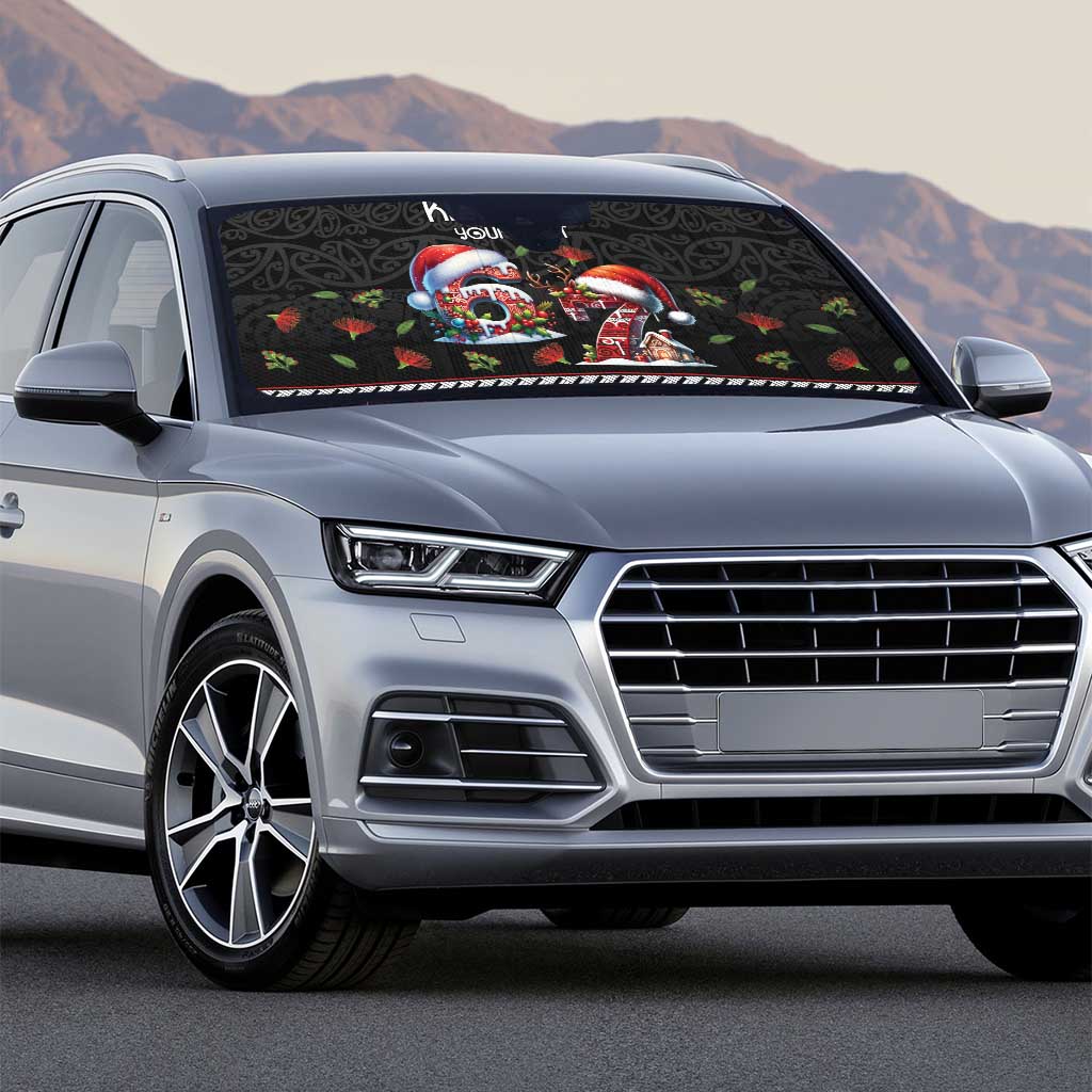 Aotearoa Six Seven Personalized Auto Sun Shade New Zealand Funny Christmas LT9 - Polynesian Pride