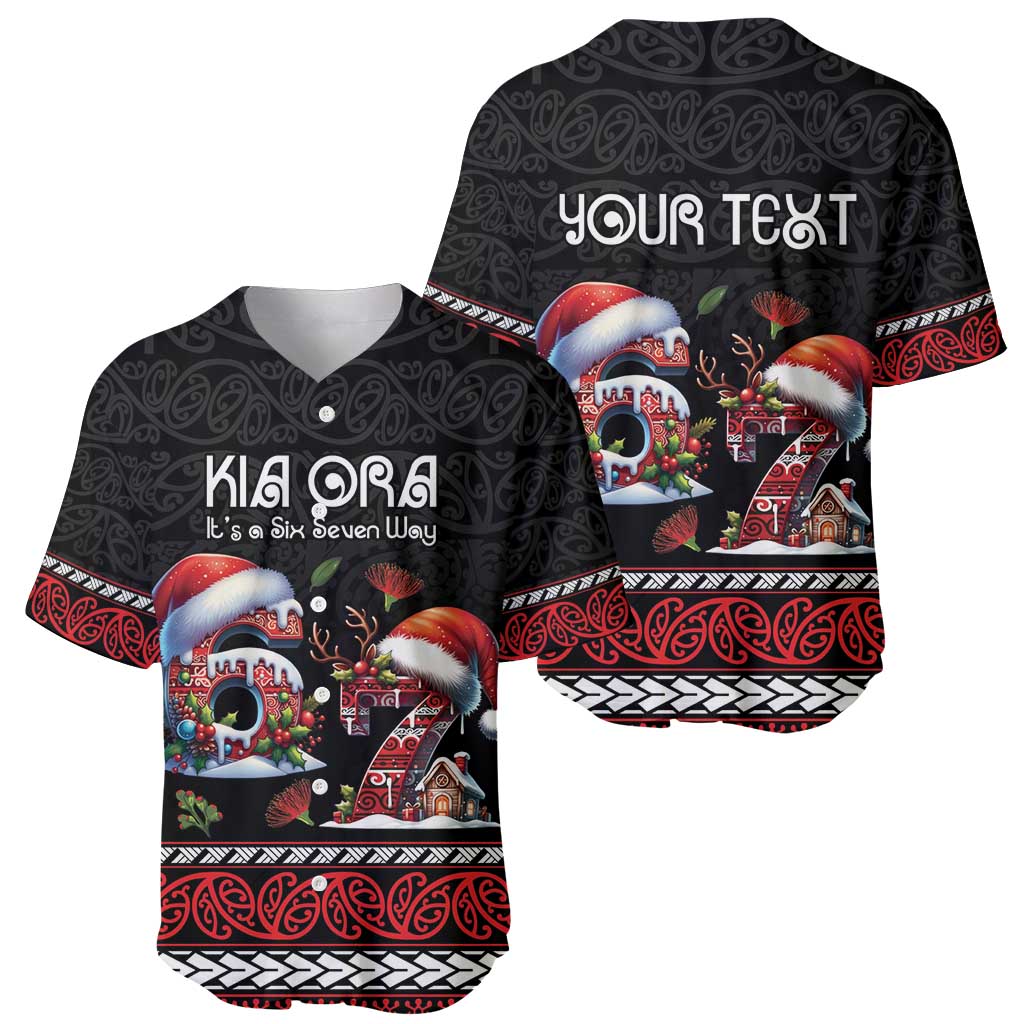 Aotearoa Six Seven Personalized Baseball Jersey New Zealand Funny Christmas LT9 - Polynesian Pride