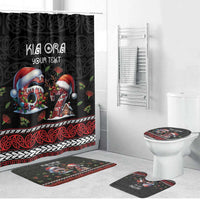 Aotearoa Six Seven Personalized Bathroom Set New Zealand Funny Christmas LT9 Bathroom Set (4 pcs) Red - Polynesian Pride