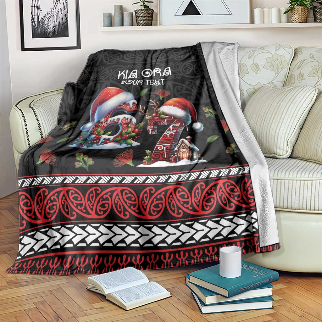 Aotearoa Six Seven Personalized Blanket New Zealand Funny Christmas LT9 Red - Polynesian Pride