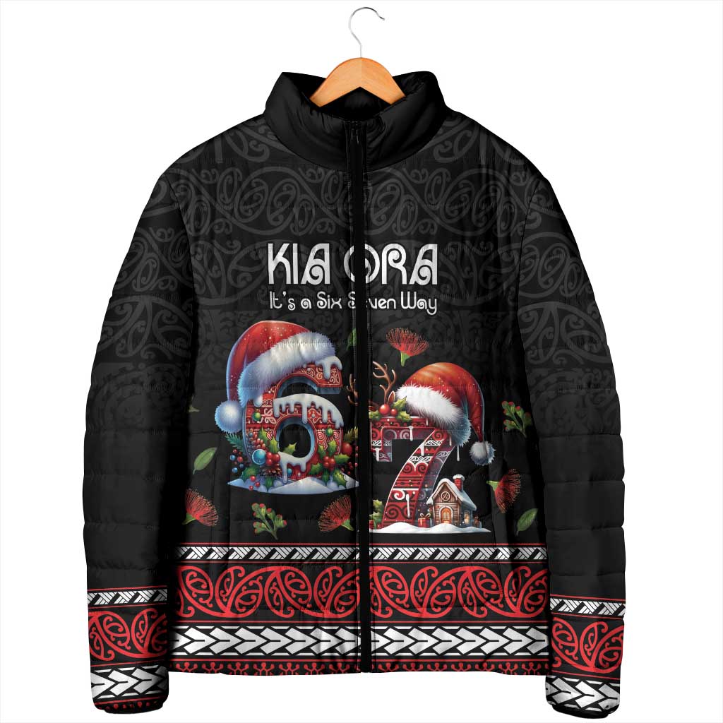 Aotearoa Six Seven Personalized Padded Jacket New Zealand Funny Christmas LT9 - Polynesian Pride