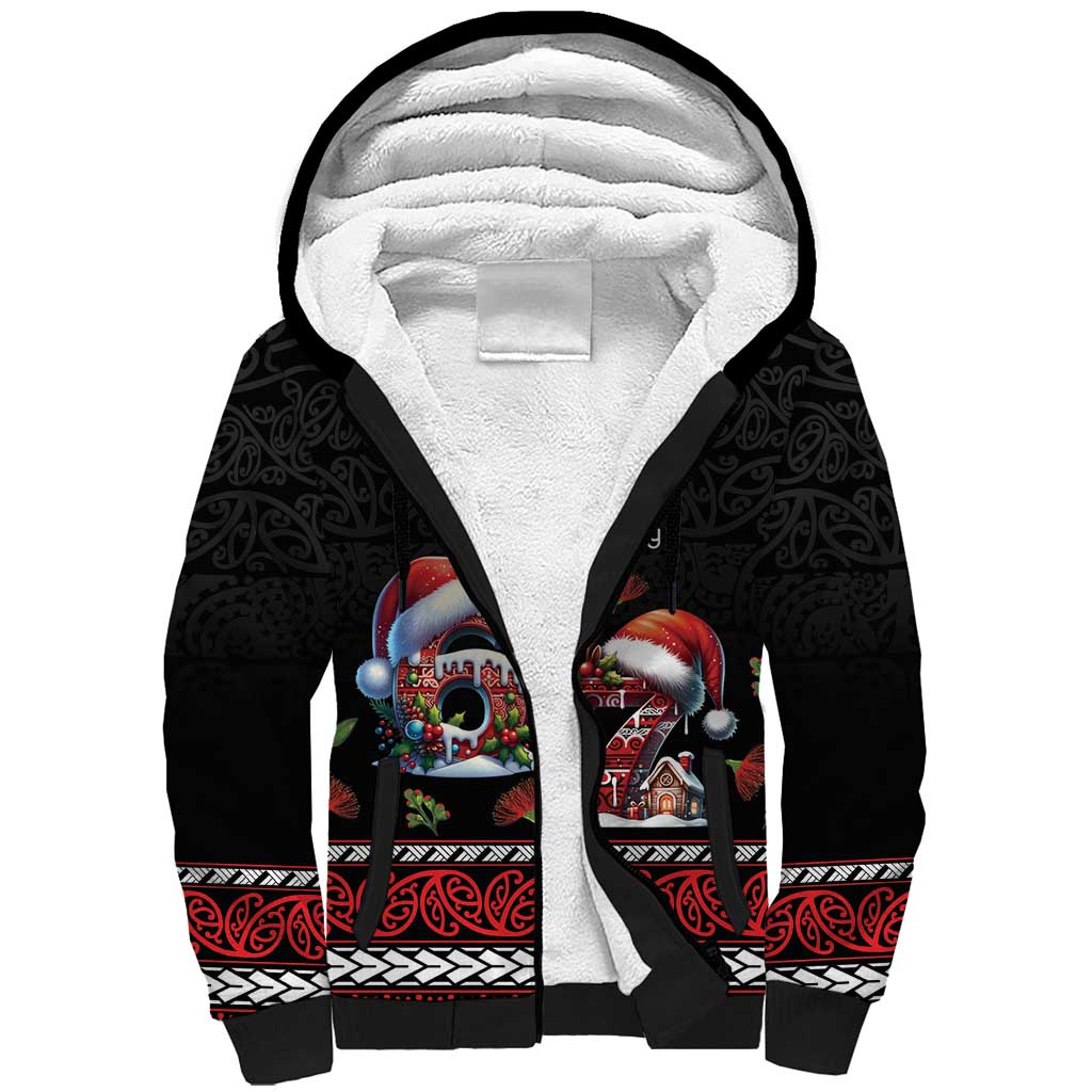 Aotearoa Six Seven Personalized Sherpa Hoodie New Zealand Funny Christmas LT9 Unisex Red - Polynesian Pride