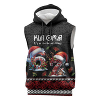 Aotearoa Six Seven Personalized Sleeveless Hoodie New Zealand Funny Christmas LT9 Red - Polynesian Pride