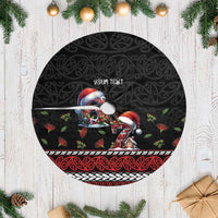 Aotearoa Six Seven Personalized Tree Skirt New Zealand Funny Christmas LT9 Casual 30'' (76cm) Red - Polynesian Pride