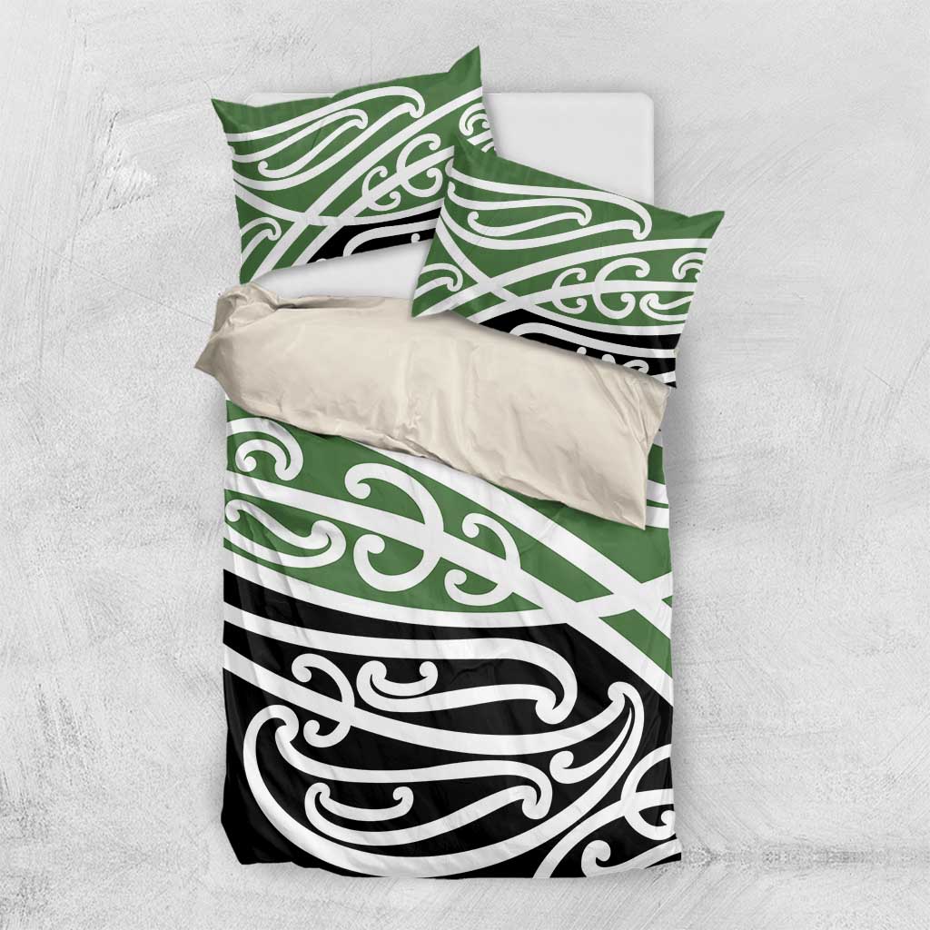 Green Fern New Zealand Kowhai Ngutukak Bedding Set LT9 US Twin 172cm x 218cm Green - Polynesian Pride