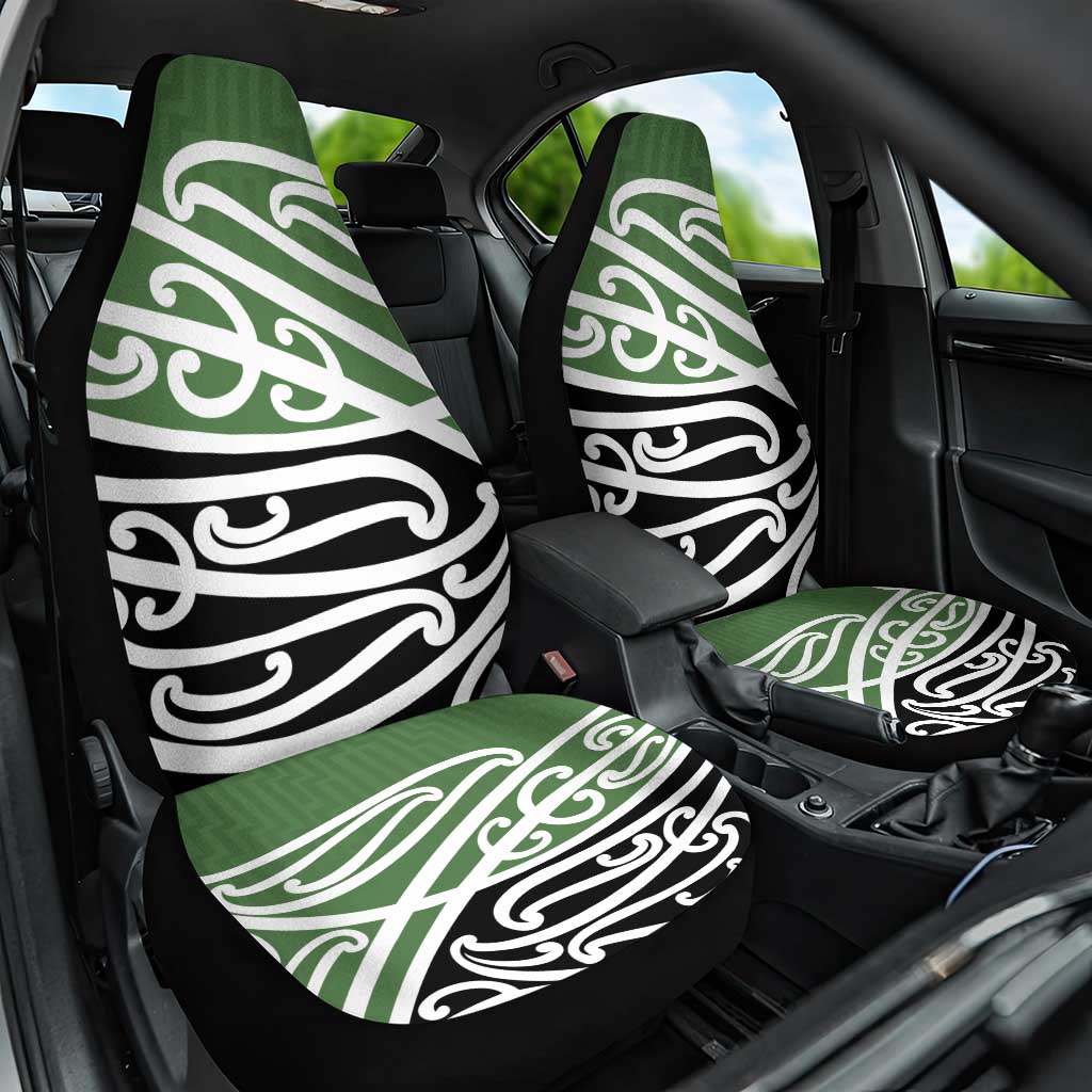 Green Fern New Zealand Kowhai Ngutukak Car Seat Cover LT9 One Size Green - Polynesian Pride