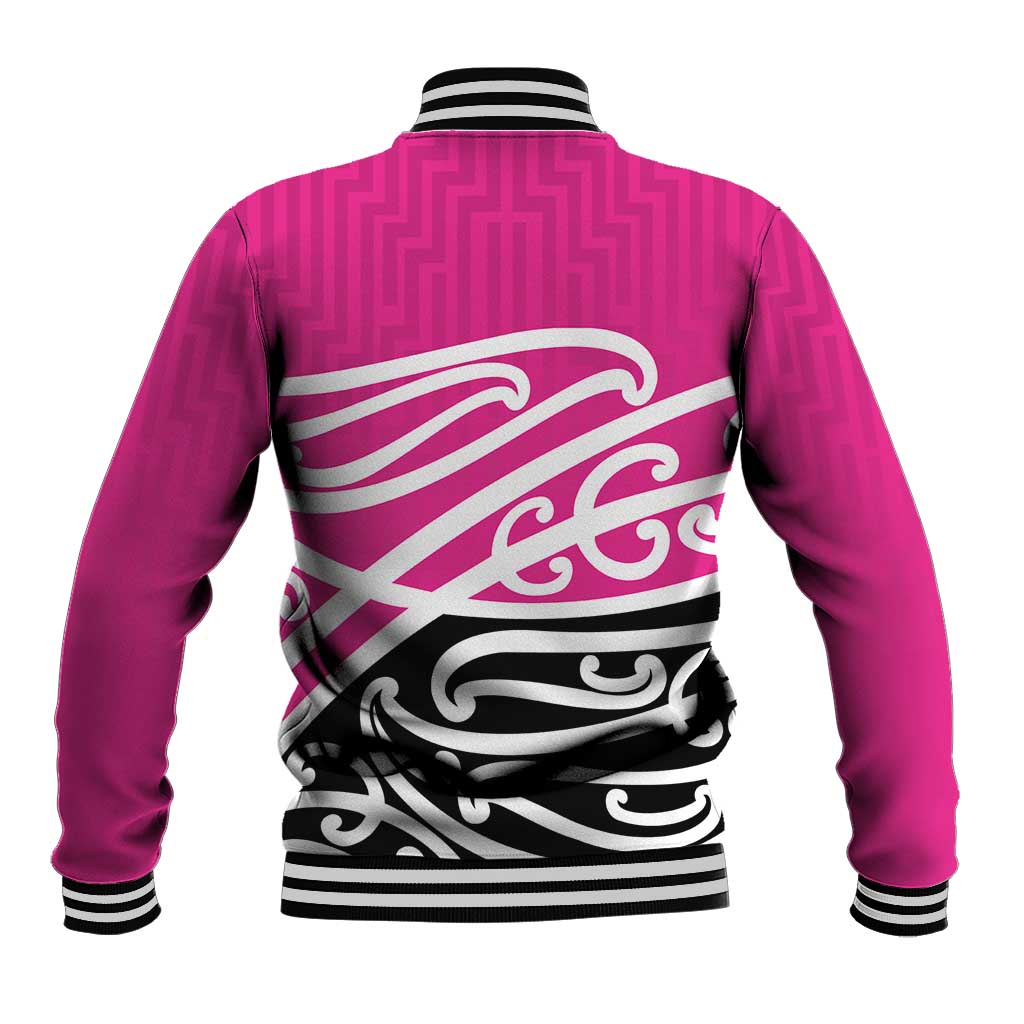 All Pink New Zealand Kowhai Ngutukak Baseball Jacket LT9 - Polynesian Pride