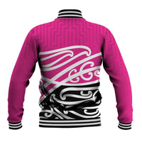 All Pink New Zealand Kowhai Ngutukak Baseball Jacket LT9 - Polynesian Pride