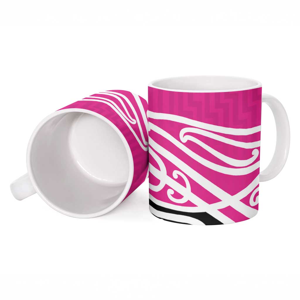 All Pink New Zealand Kowhai Ngutukak Ceramic Mug LT9 - Polynesian Pride