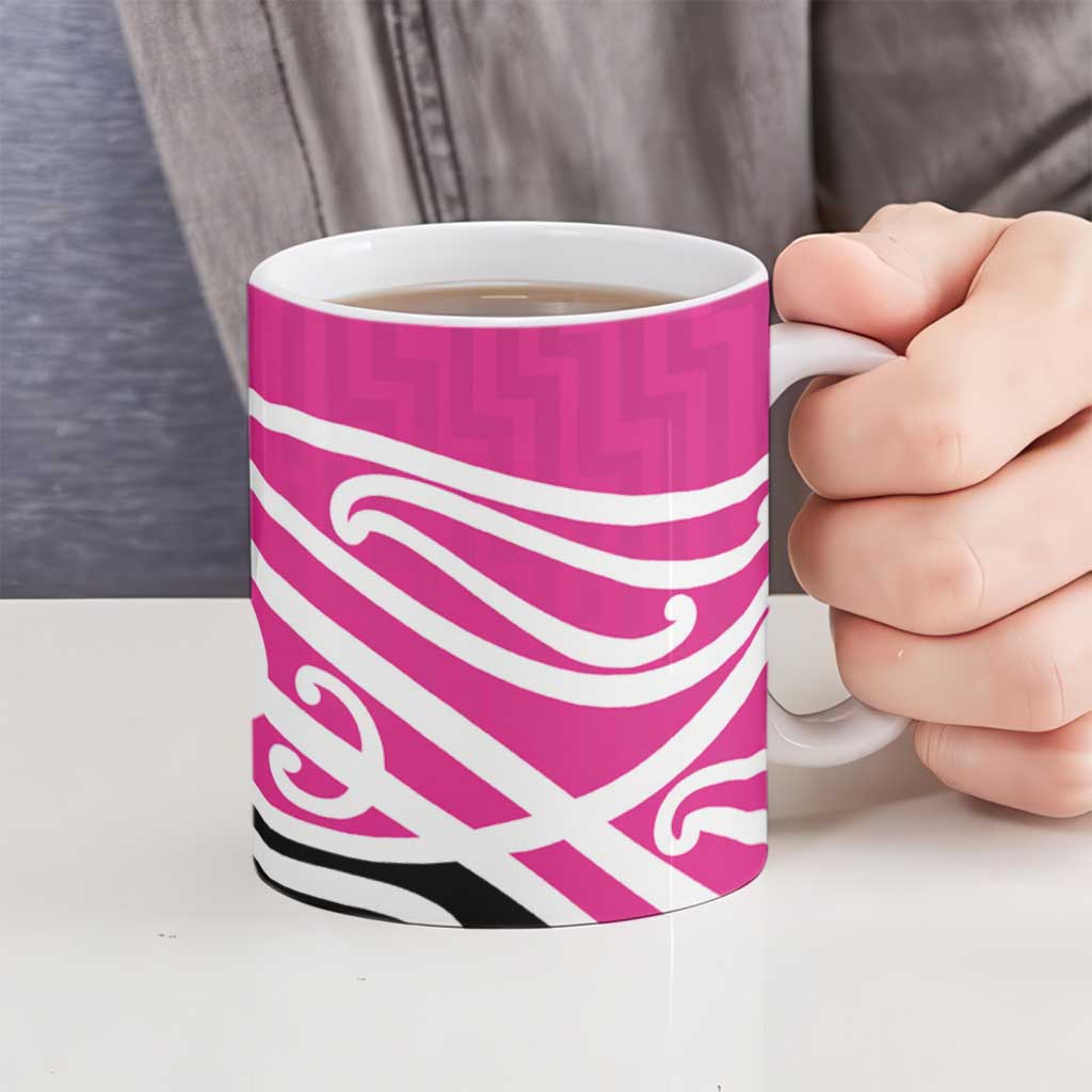 All Pink New Zealand Kowhai Ngutukak Ceramic Mug LT9 - Polynesian Pride