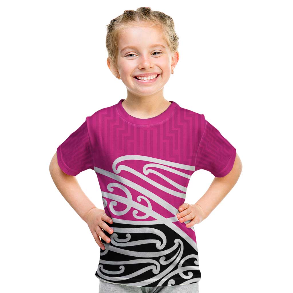 All Pink New Zealand Kowhai Ngutukak Kid T Shirt LT9 Pink - Polynesian Pride