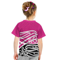 All Pink New Zealand Kowhai Ngutukak Kid T Shirt LT9 - Polynesian Pride