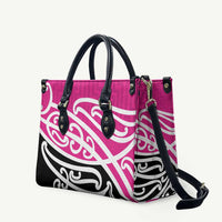 All Pink New Zealand Kowhai Ngutukak Leather Bag LT9 Pink - Polynesian Pride