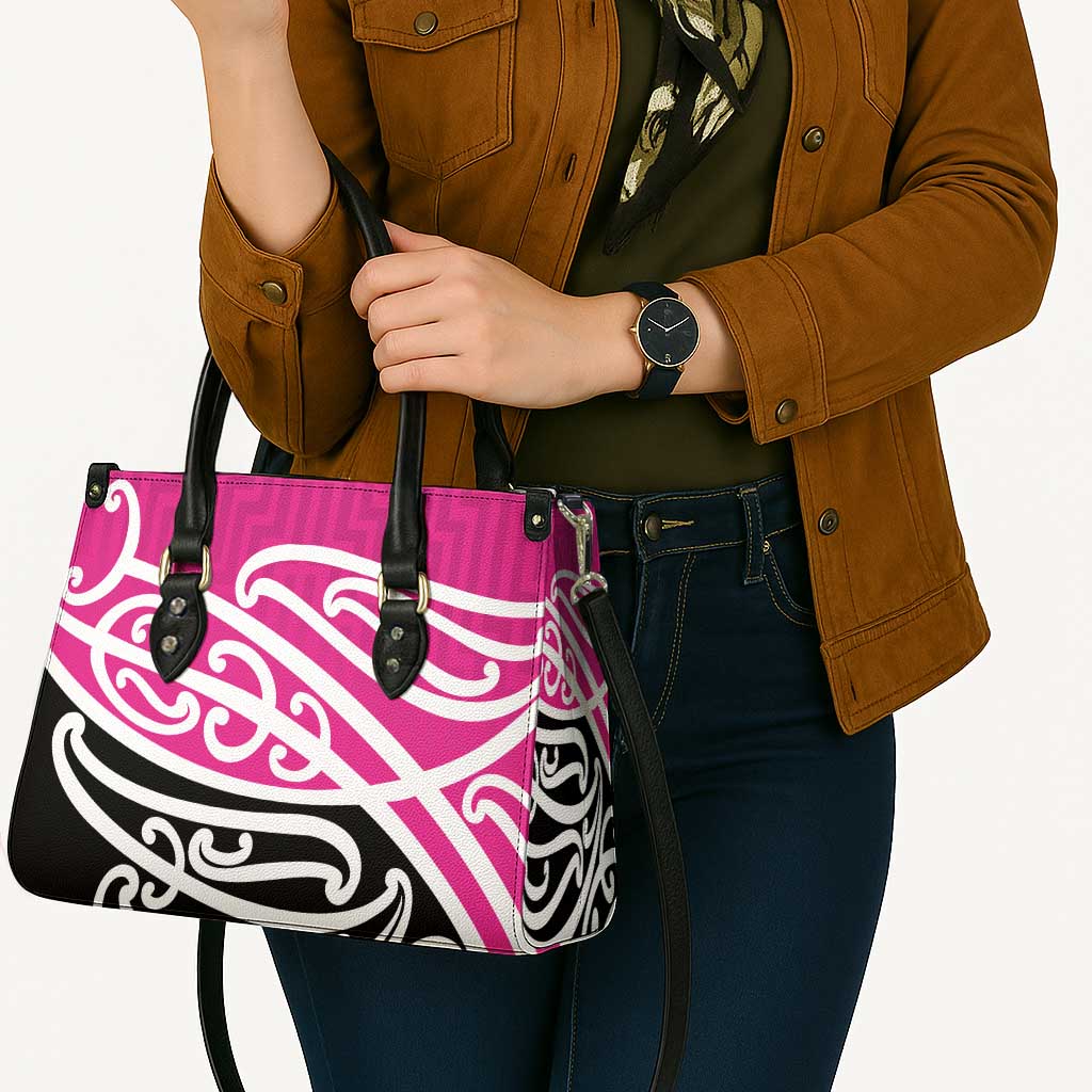 All Pink New Zealand Kowhai Ngutukak Leather Bag LT9 - Polynesian Pride