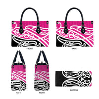 All Pink New Zealand Kowhai Ngutukak Leather Bag LT9 - Polynesian Pride