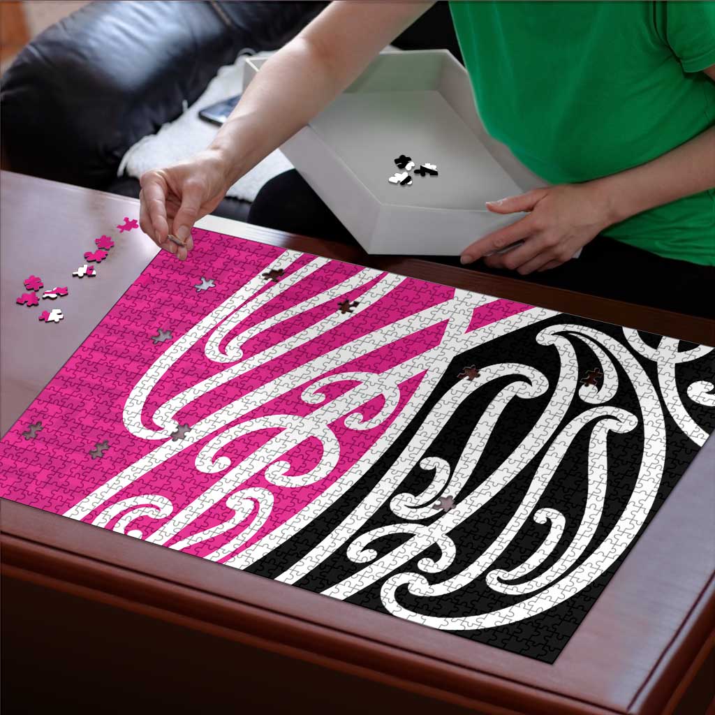 All Pink New Zealand Kowhai Ngutukak Puzzle LT9 - Polynesian Pride