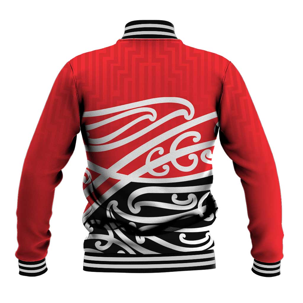 All Red New Zealand Kowhai Ngutukak Baseball Jacket LT9 - Polynesian Pride