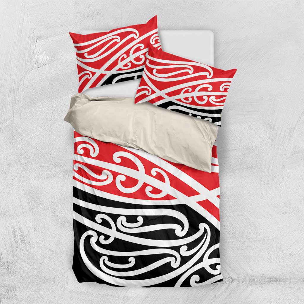 All Red New Zealand Kowhai Ngutukak Bedding Set LT9 US Twin 172cm x 218cm Red - Polynesian Pride