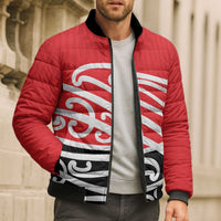 All Red New Zealand Kowhai Ngutukak Bomber Puffer Jacket LT9 - Polynesian Pride