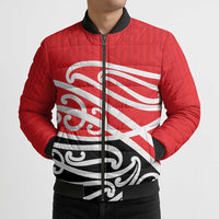 All Red New Zealand Kowhai Ngutukak Bomber Puffer Jacket LT9 - Polynesian Pride