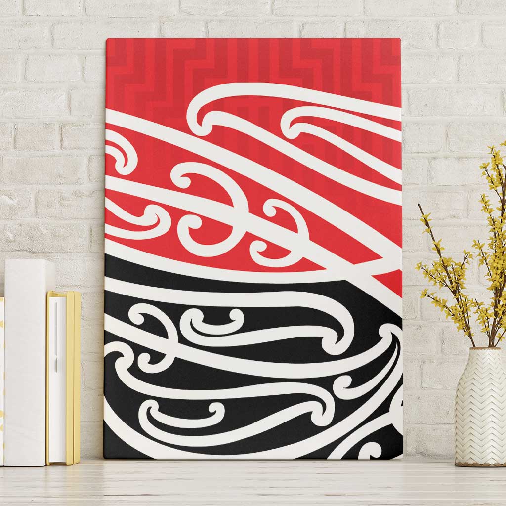 All Red New Zealand Kowhai Ngutukak Canvas Wall Art LT9 Without Frame Red - Polynesian Pride