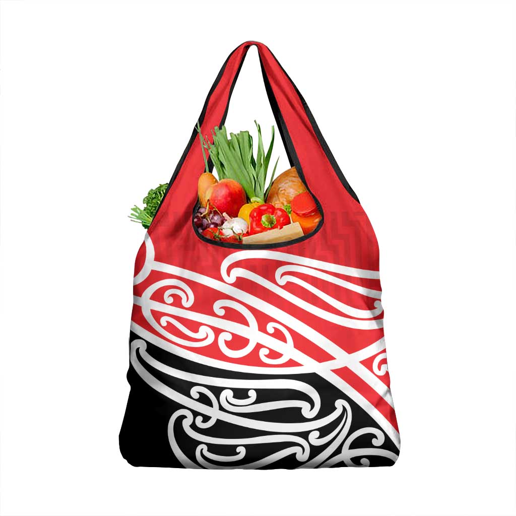 All Red New Zealand Kowhai Ngutukak Grocery Bag LT9 1-pack One Size Red - Polynesian Pride