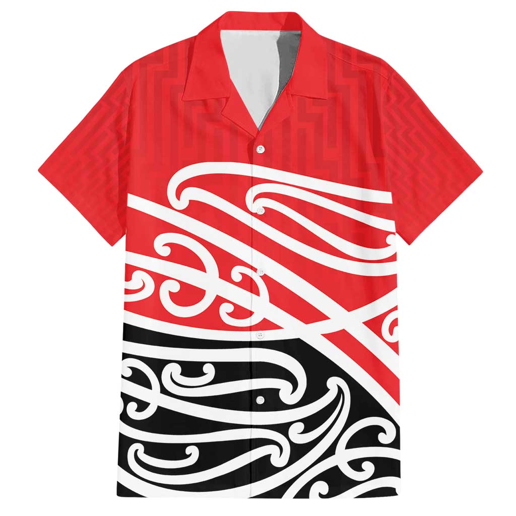 All Red New Zealand Kowhai Ngutukak Hawaiian Shirt LT9 Red - Polynesian Pride