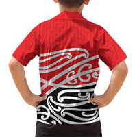 All Red New Zealand Kowhai Ngutukak Kid Hawaiian Shirt LT9 - Polynesian Pride
