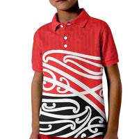 All Red New Zealand Kowhai Ngutukak Kid Polo Shirt LT9 Kid Red - Polynesian Pride