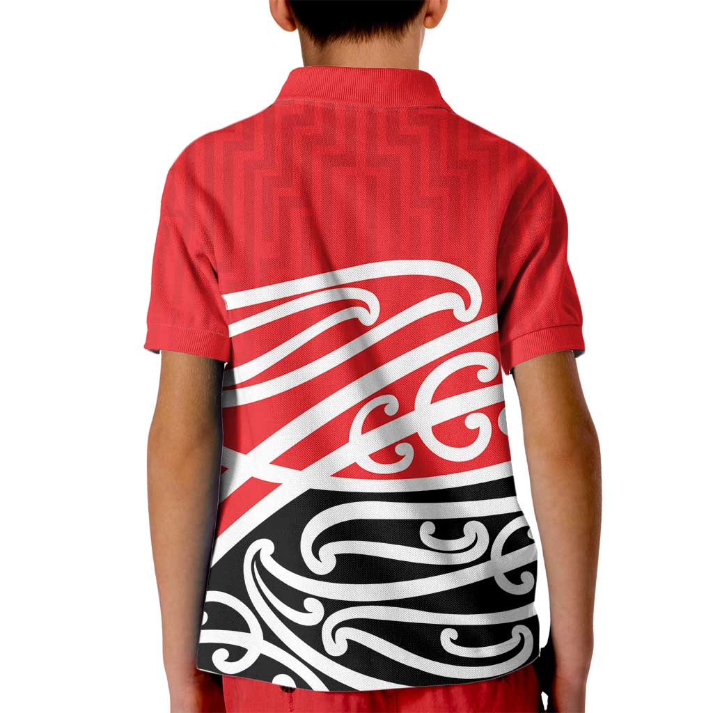 All Red New Zealand Kowhai Ngutukak Kid Polo Shirt LT9 - Polynesian Pride
