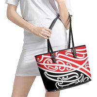 All Red New Zealand Kowhai Ngutukak Leather Tote Bag LT9 - Polynesian Pride