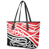 All Red New Zealand Kowhai Ngutukak Leather Tote Bag LT9 - Polynesian Pride