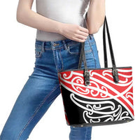 All Red New Zealand Kowhai Ngutukak Leather Tote Bag LT9 - Polynesian Pride
