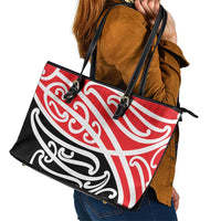 All Red New Zealand Kowhai Ngutukak Leather Tote Bag LT9 - Polynesian Pride