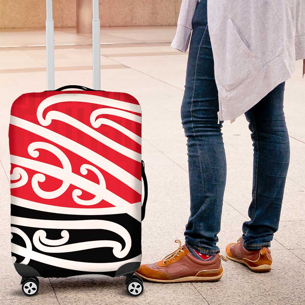 All Red New Zealand Kowhai Ngutukak Luggage Cover LT9 Red - Polynesian Pride