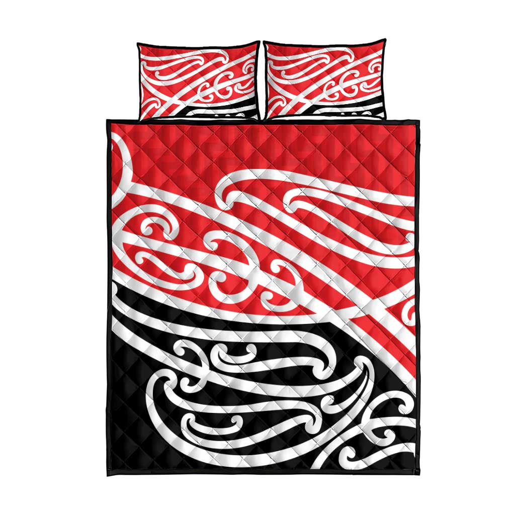 All Red New Zealand Kowhai Ngutukak Quilt Bed Set LT9 - Polynesian Pride