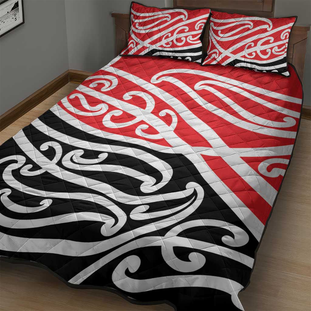 All Red New Zealand Kowhai Ngutukak Quilt Bed Set LT9 - Polynesian Pride