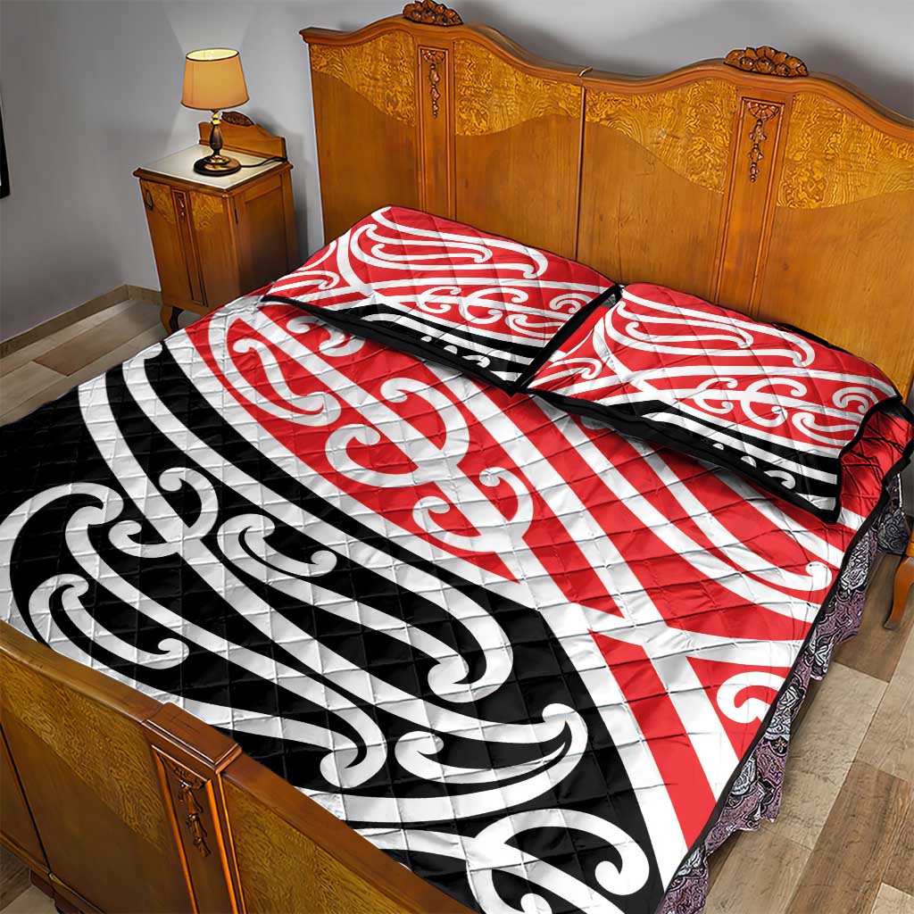All Red New Zealand Kowhai Ngutukak Quilt Bed Set LT9 - Polynesian Pride