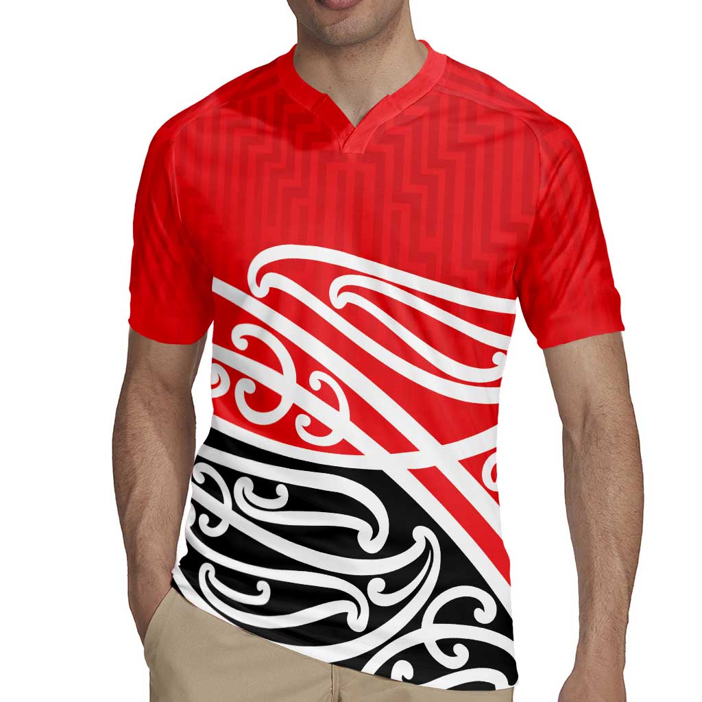 All Red New Zealand Kowhai Ngutukak Rugby Jersey LT9 - Polynesian Pride