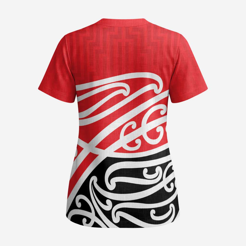 All Red New Zealand Kowhai Ngutukak Scrub Top LT9 - Polynesian Pride