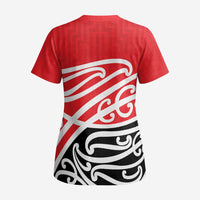All Red New Zealand Kowhai Ngutukak Scrub Top LT9 - Polynesian Pride
