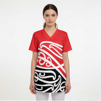 All Red New Zealand Kowhai Ngutukak Scrub Top LT9 - Polynesian Pride
