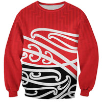All Red New Zealand Kowhai Ngutukak Sweatshirt LT9 Unisex Red - Polynesian Pride